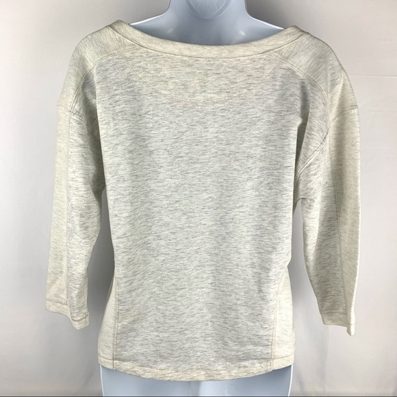 SO V-Neck Crop Top Tee Stone Heather - Picture 16 of 17